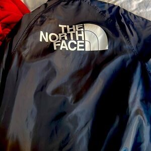 Long Black Windbreaker Jacket by North Face